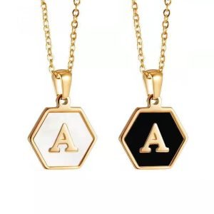 Double Letter 'A' Charm Necklace