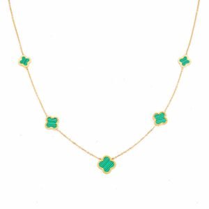 Stainless Steel Four-Leaf Clover Necklace